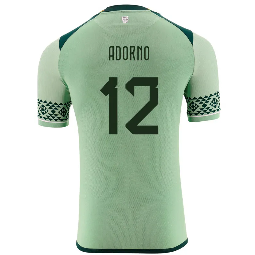 Danxen Heren Bolivia Carlos Adorno #12 Licht Groen Thuisshirt Thuistenue 24-26 T-Shirt