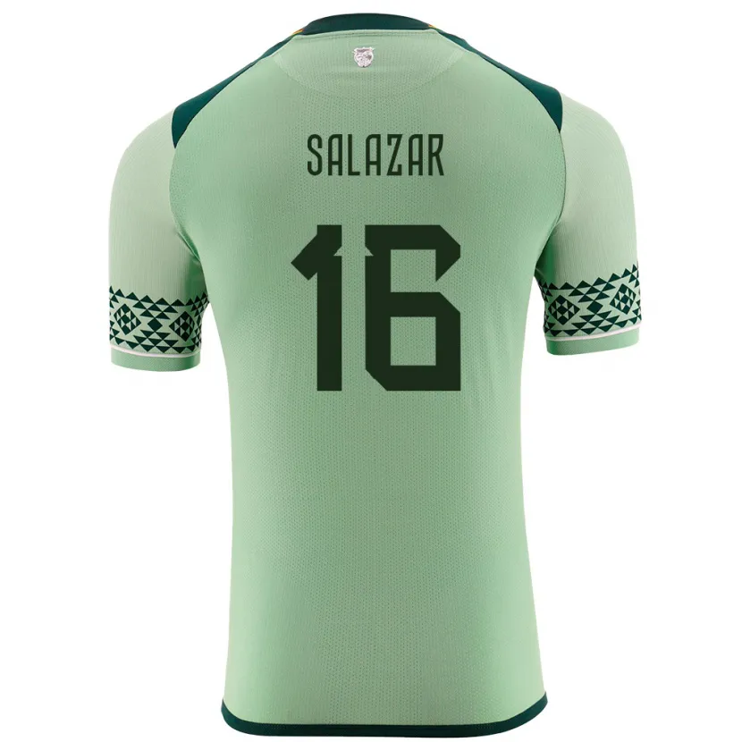 Danxen Heren Bolivia Marco Salazar #16 Licht Groen Thuisshirt Thuistenue 24-26 T-Shirt