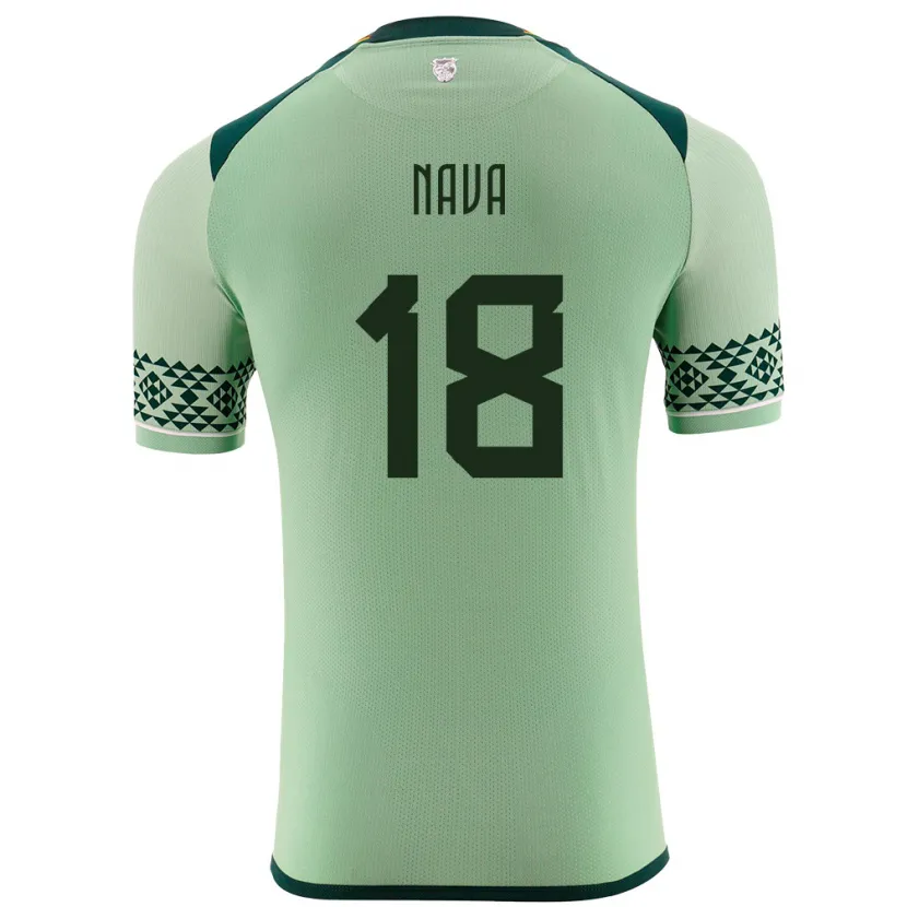 Danxen Heren Bolivia Fernando Nava #18 Licht Groen Thuisshirt Thuistenue 24-26 T-Shirt