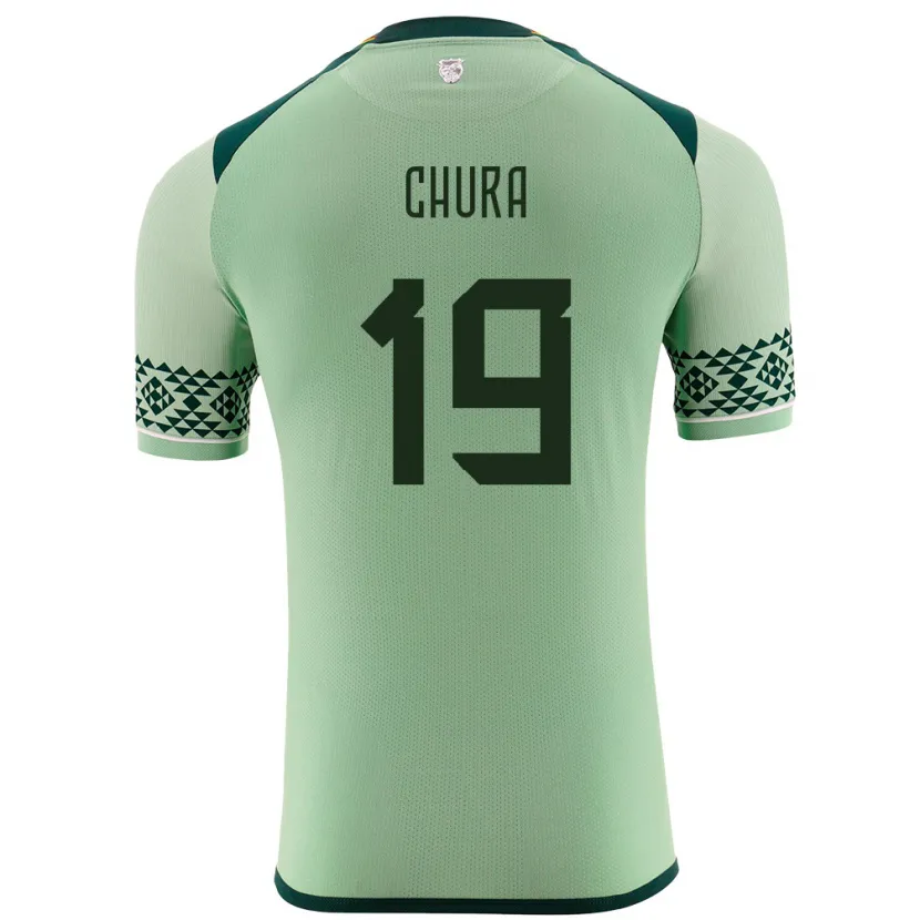 Danxen Heren Bolivia Jeyson Chura #19 Licht Groen Thuisshirt Thuistenue 24-26 T-Shirt