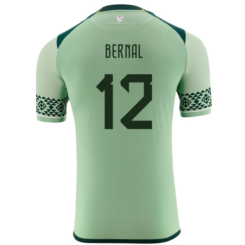 Danxen Heren Bolivia Joel Bernal #12 Licht Groen Thuisshirt Thuistenue 24-26 T-Shirt