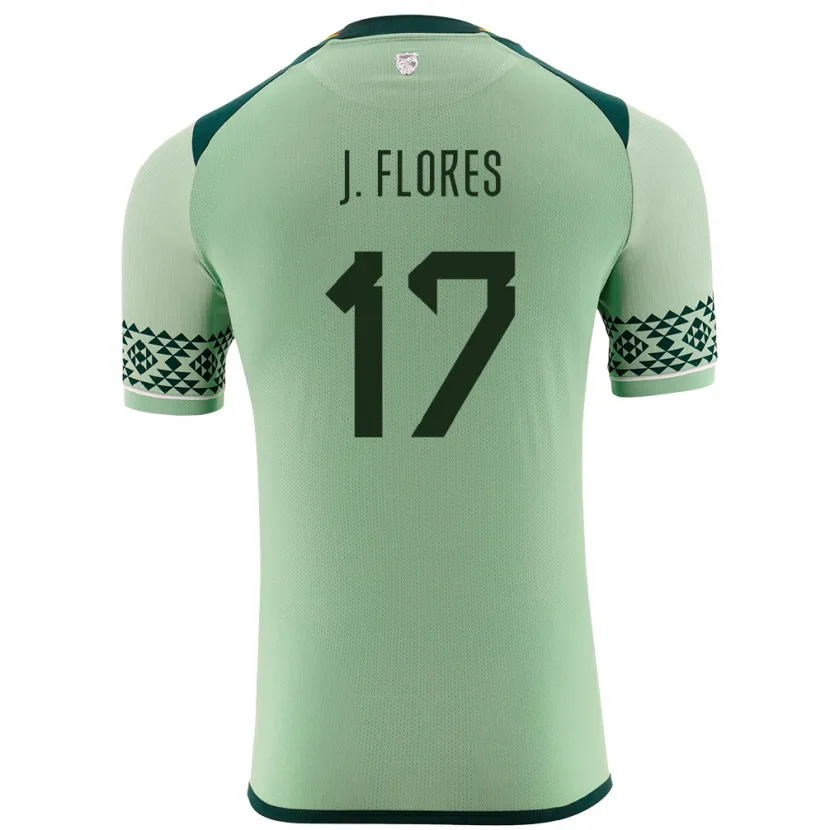Danxen Heren Bolivia José Flores #17 Licht Groen Thuisshirt Thuistenue 24-26 T-Shirt