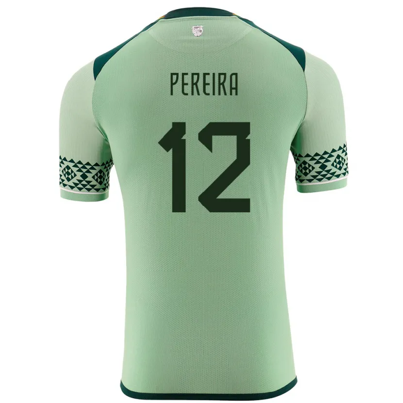 Danxen Heren Bolivia Fabián Pereira #12 Licht Groen Thuisshirt Thuistenue 24-26 T-Shirt
