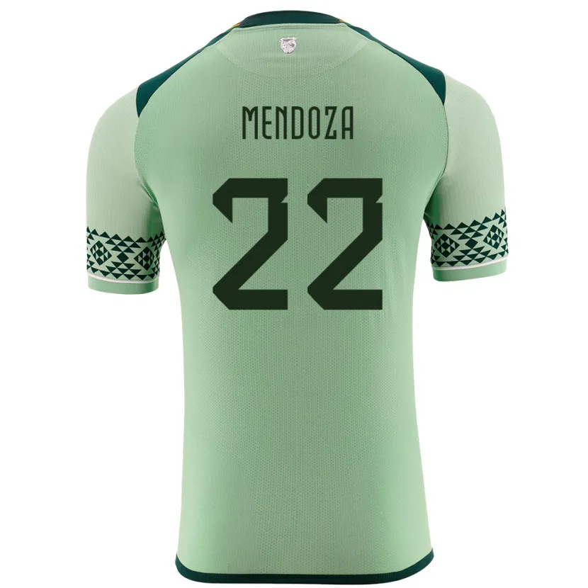 Danxen Heren Bolivia Gonzalo Mendoza #22 Licht Groen Thuisshirt Thuistenue 24-26 T-Shirt