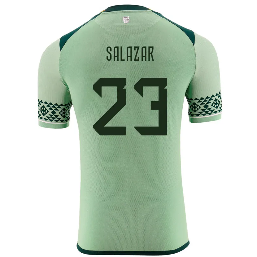 Danxen Heren Bolivia Alba Salazar #23 Licht Groen Thuisshirt Thuistenue 24-26 T-Shirt