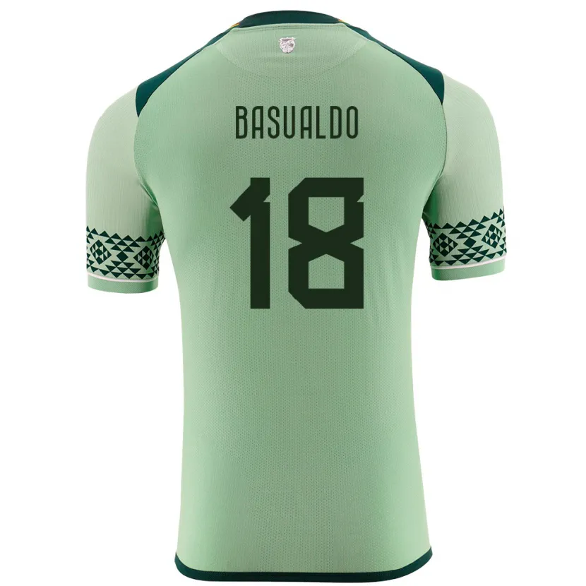 Danxen Heren Bolivia Yoselin Basualdo #18 Licht Groen Thuisshirt Thuistenue 24-26 T-Shirt