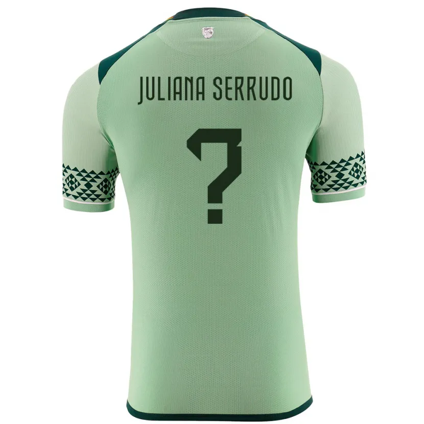 Danxen Heren Bolivia Eyda Juliana Serrudo #0 Licht Groen Thuisshirt Thuistenue 24-26 T-Shirt