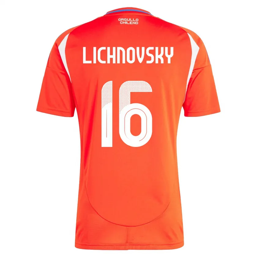 Danxen Heren Chili Igor Lichnovsky #16 Rood Thuisshirt Thuistenue 24-26 T-Shirt
