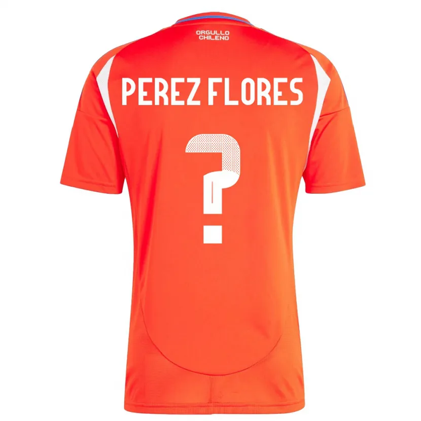 Danxen Heren Chili Benjamín Pérez Flores #0 Rood Thuisshirt Thuistenue 24-26 T-Shirt