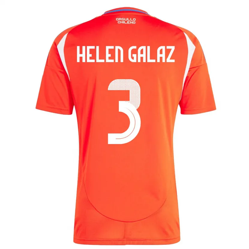 Danxen Heren Chili Su Helen Galaz #3 Rood Thuisshirt Thuistenue 24-26 T-Shirt
