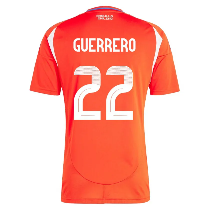 Danxen Heren Chili Kathalina Guerrero #22 Rood Thuisshirt Thuistenue 24-26 T-Shirt