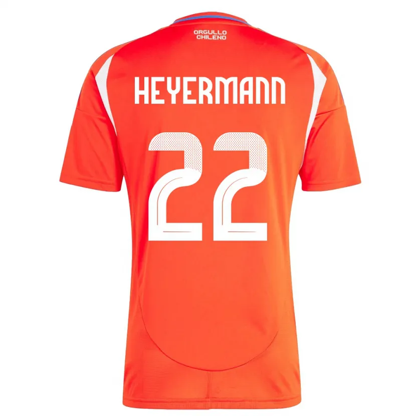 Danxen Heren Chili Agustina Heyermann #22 Rood Thuisshirt Thuistenue 24-26 T-Shirt