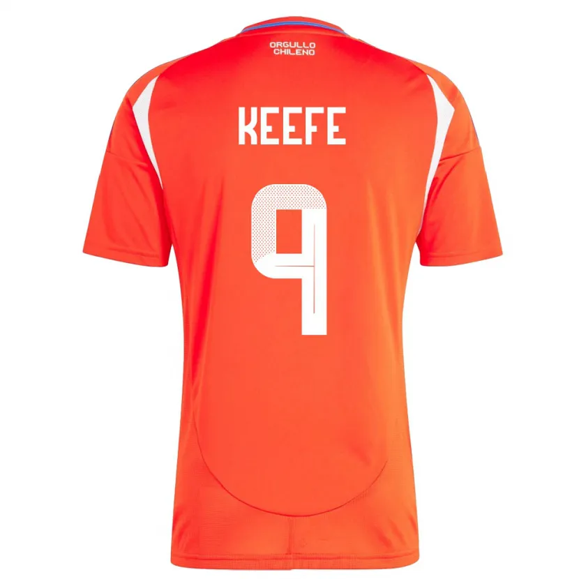 Danxen Heren Chili Sonya Keefe #9 Rood Thuisshirt Thuistenue 24-26 T-Shirt