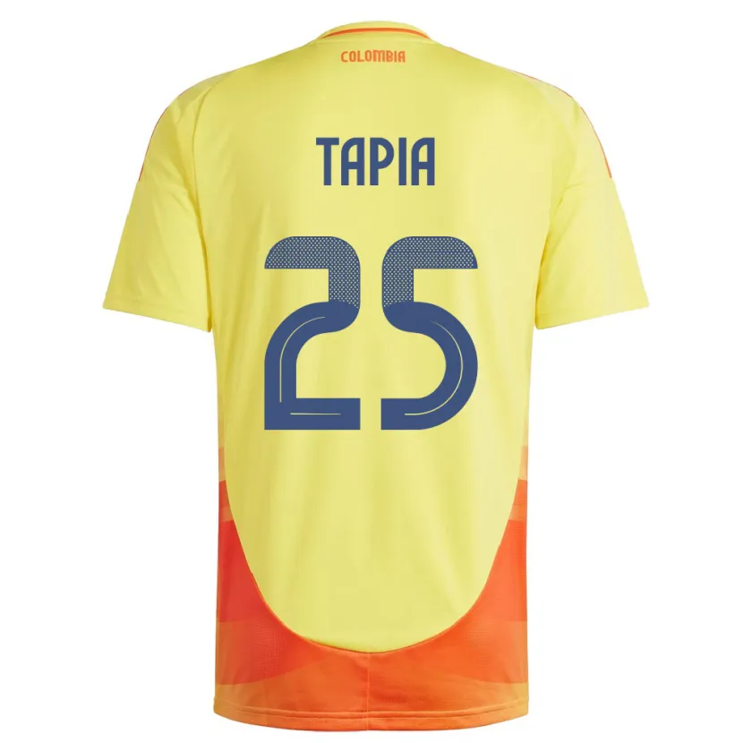 Danxen Heren Colombia Katherine Tapia #25 Geel Thuisshirt Thuistenue 24-26 T-Shirt