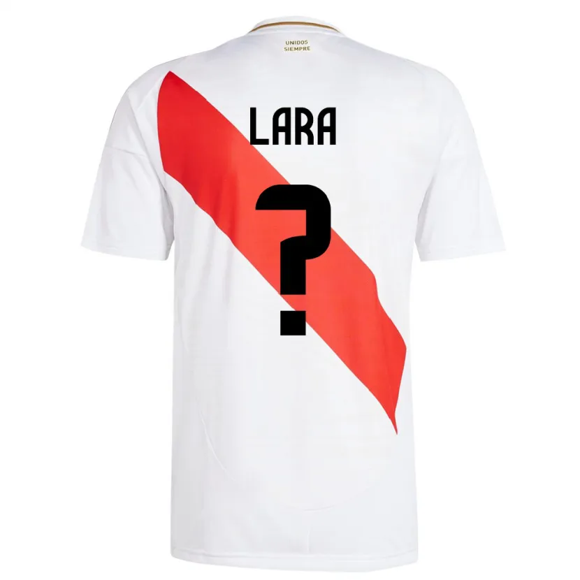 Danxen Heren Peru Jean Lara #0 Wit Thuisshirt Thuistenue 24-26 T-Shirt