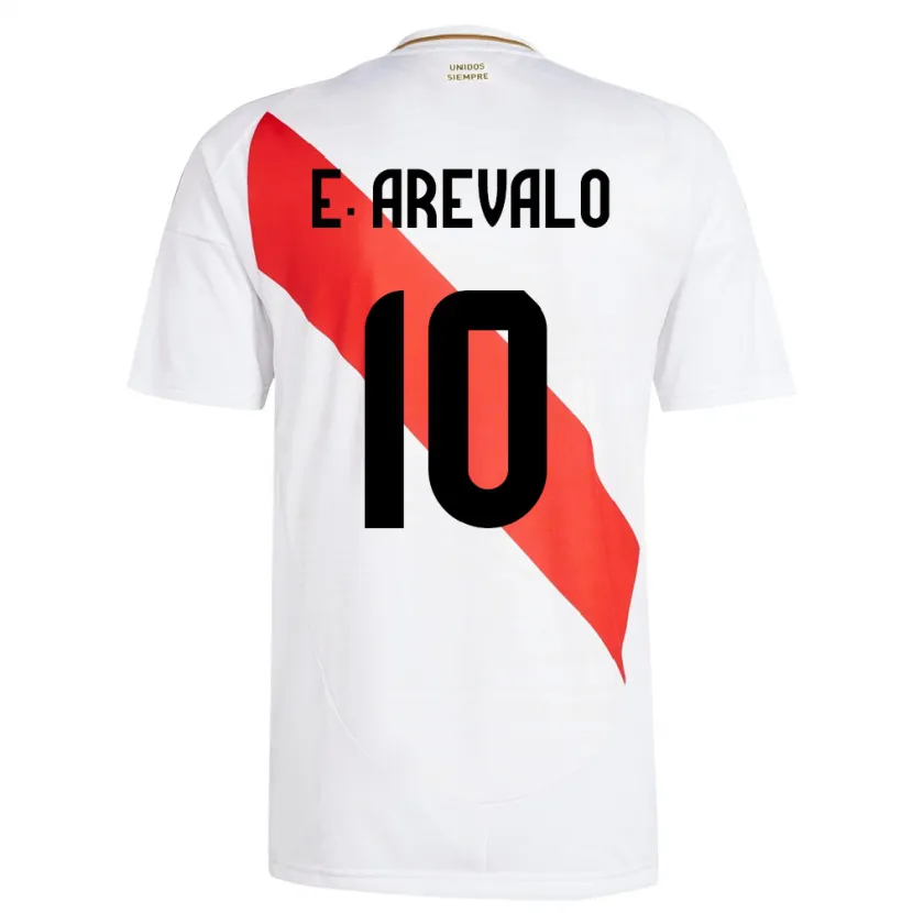 Danxen Heren Peru Emily Arévalo #10 Wit Thuisshirt Thuistenue 24-26 T-Shirt