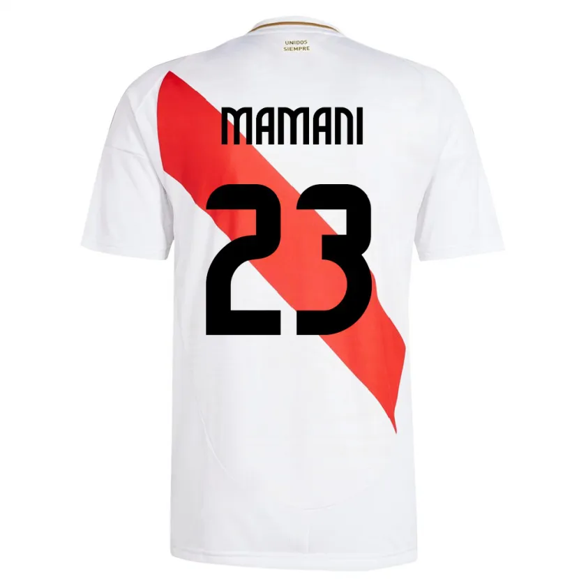 Danxen Heren Peru Julia Mamani #23 Wit Thuisshirt Thuistenue 24-26 T-Shirt