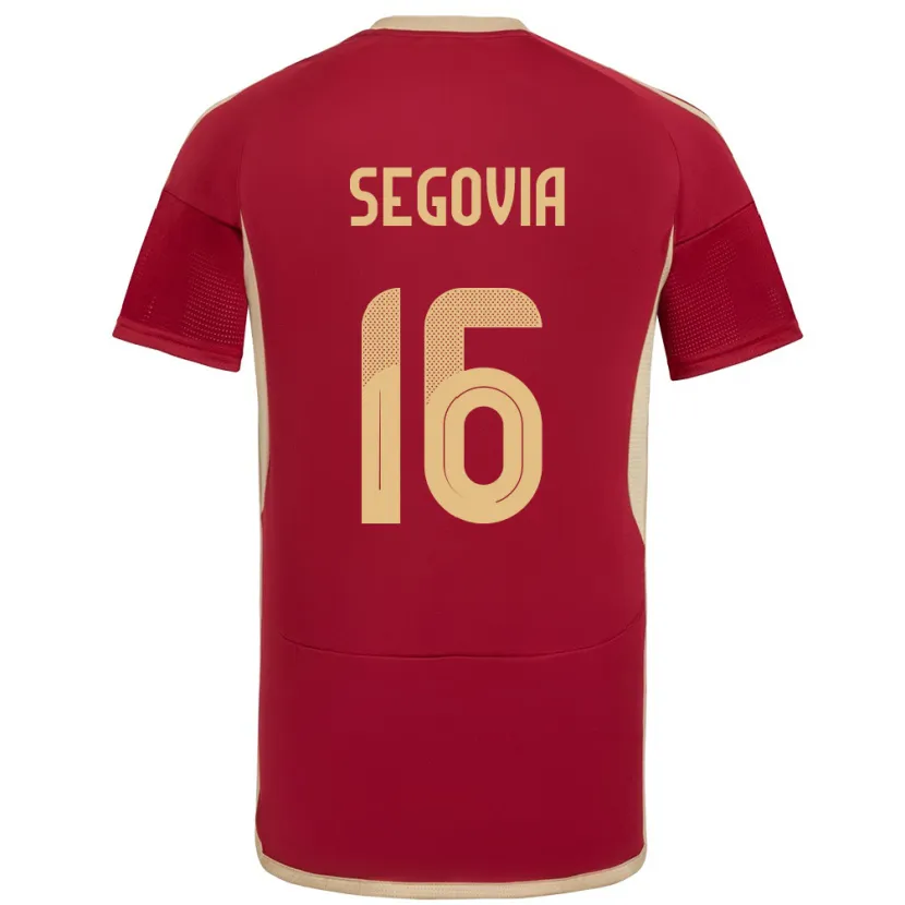 Danxen Heren Venezuela Telasco Segovia #16 Bourgondië Thuisshirt Thuistenue 24-26 T-Shirt