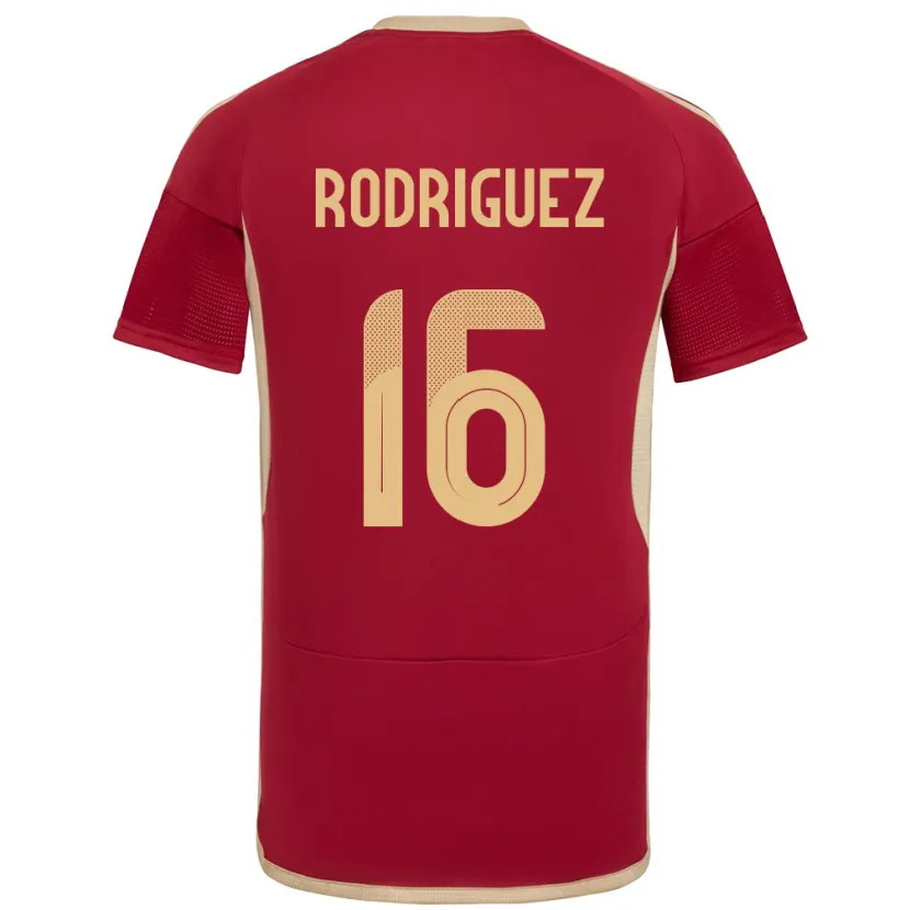 Danxen Heren Venezuela Arianna Rodríguez #16 Bourgondië Thuisshirt Thuistenue 24-26 T-Shirt