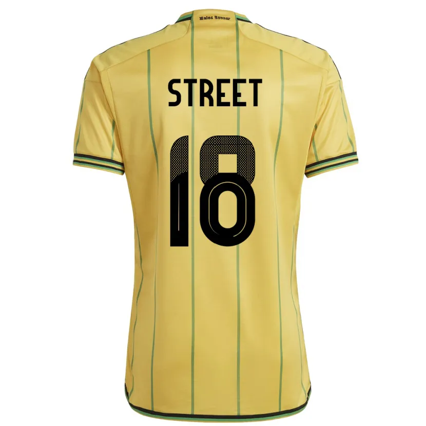Danxen Heren Jamaica Sydnie Street #18 Geel Thuisshirt Thuistenue 24-26 T-Shirt
