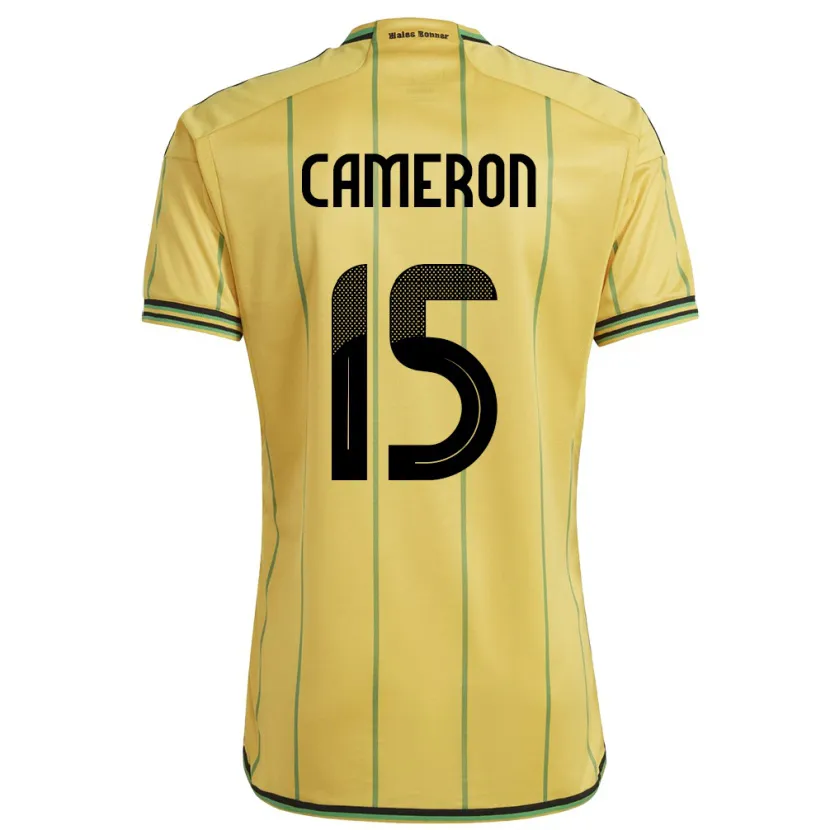 Danxen Heren Jamaica Tiffany Cameron #15 Geel Thuisshirt Thuistenue 24-26 T-Shirt