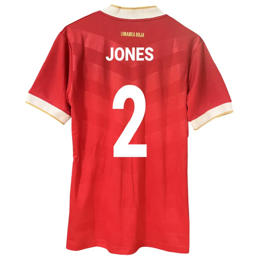 Danxen Heren Panama Joseph Jones #2 Rood Thuisshirt Thuistenue 24-26 T-Shirt
