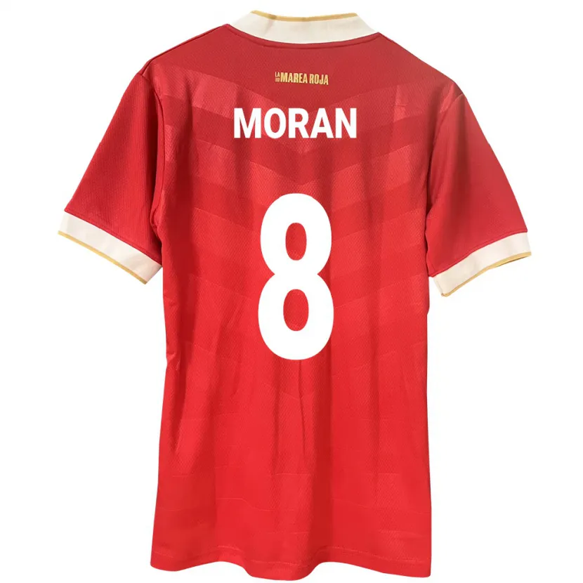 Danxen Heren Panama Martín Morán #8 Rood Thuisshirt Thuistenue 24-26 T-Shirt