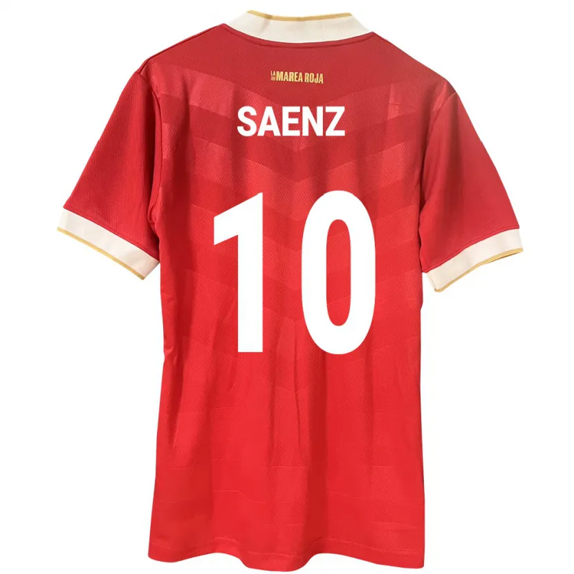 Danxen Heren Panama Gloria Sáenz #10 Rood Thuisshirt Thuistenue 24-26 T-Shirt