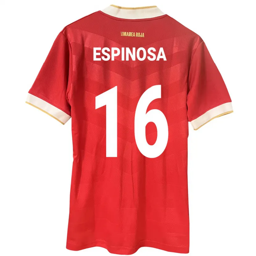 Danxen Heren Panama Rebeca Espinosa #16 Rood Thuisshirt Thuistenue 24-26 T-Shirt