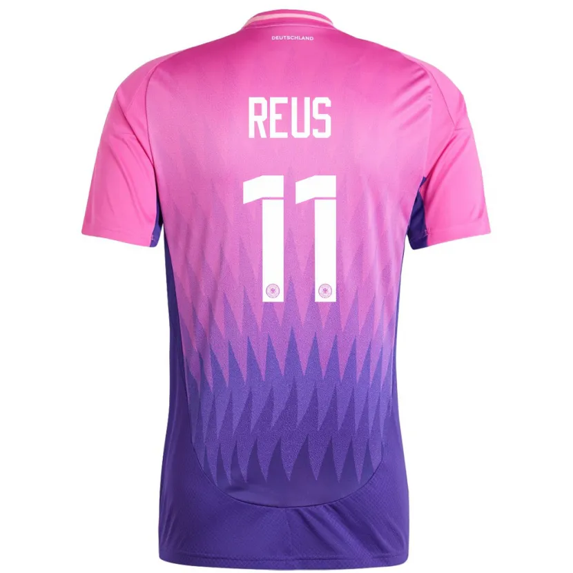 Danxen Heren Duitsland Marco Reus #11 Roze Paars Uitshirt Uittenue 24-26 T-Shirt