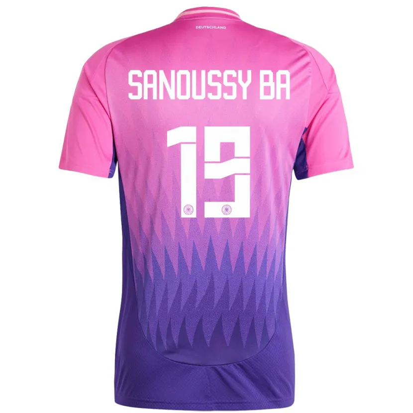 Danxen Heren Duitsland Sanoussy Ba #19 Roze Paars Uitshirt Uittenue 24-26 T-Shirt