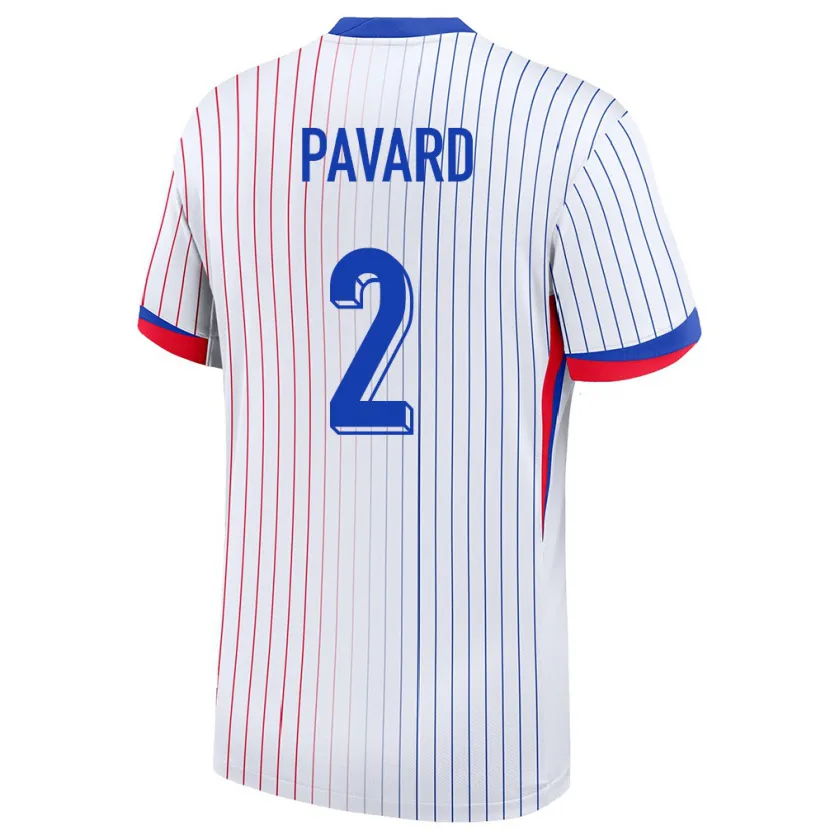 Danxen Heren Frankrijk Benjamin Pavard #2 Wit Uitshirt Uittenue 24-26 T-Shirt