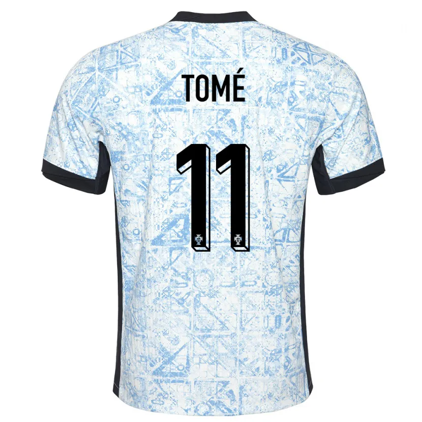 Danxen Heren Portugal Olivio Tome #11 Crème Blauw Uitshirt Uittenue 24-26 T-Shirt