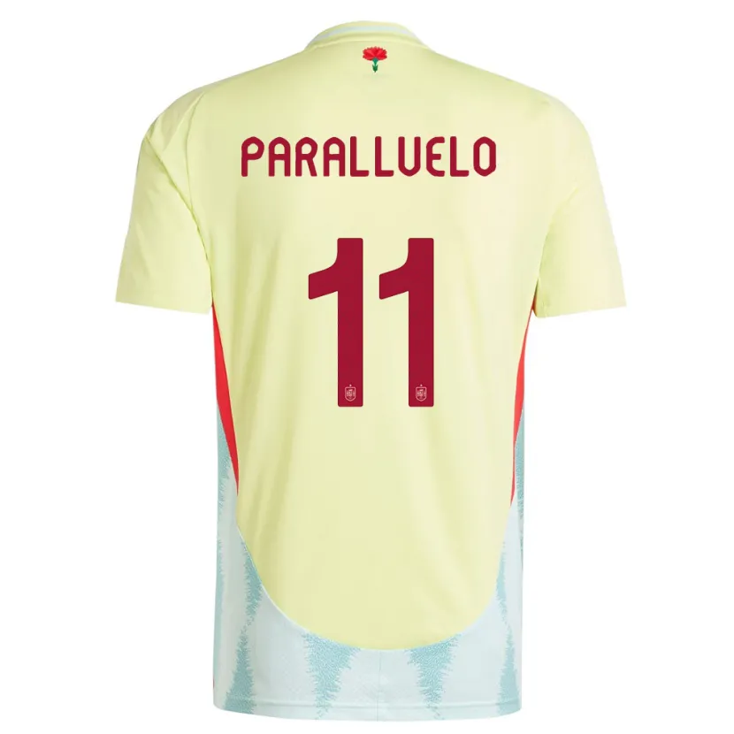 Danxen Heren Spanje Salma Paralluelo #11 Geel Uitshirt Uittenue 24-26 T-Shirt