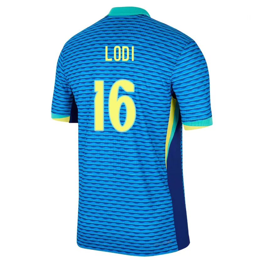 Danxen Heren Brazilië Renan Lodi #16 Blauw Uitshirt Uittenue 24-26 T-Shirt