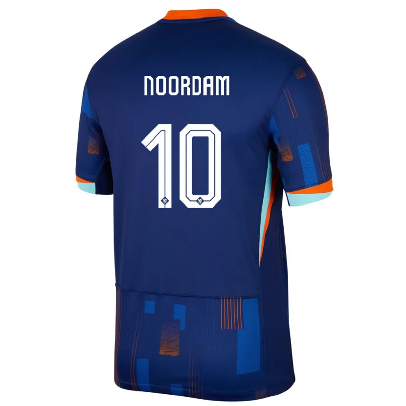 Danxen Heren Nederland Nadine Noordam #10 Blauw Uitshirt Uittenue 24-26 T-Shirt