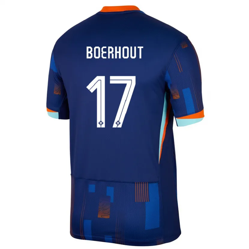 Danxen Heren Nederland Yoram Boerhout #17 Blauw Uitshirt Uittenue 24-26 T-Shirt