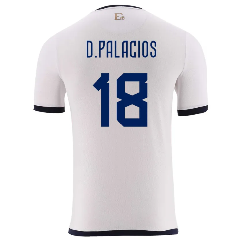 Danxen Heren Ecuador Diego Palacios #18 Wit Uitshirt Uittenue 24-26 T-Shirt