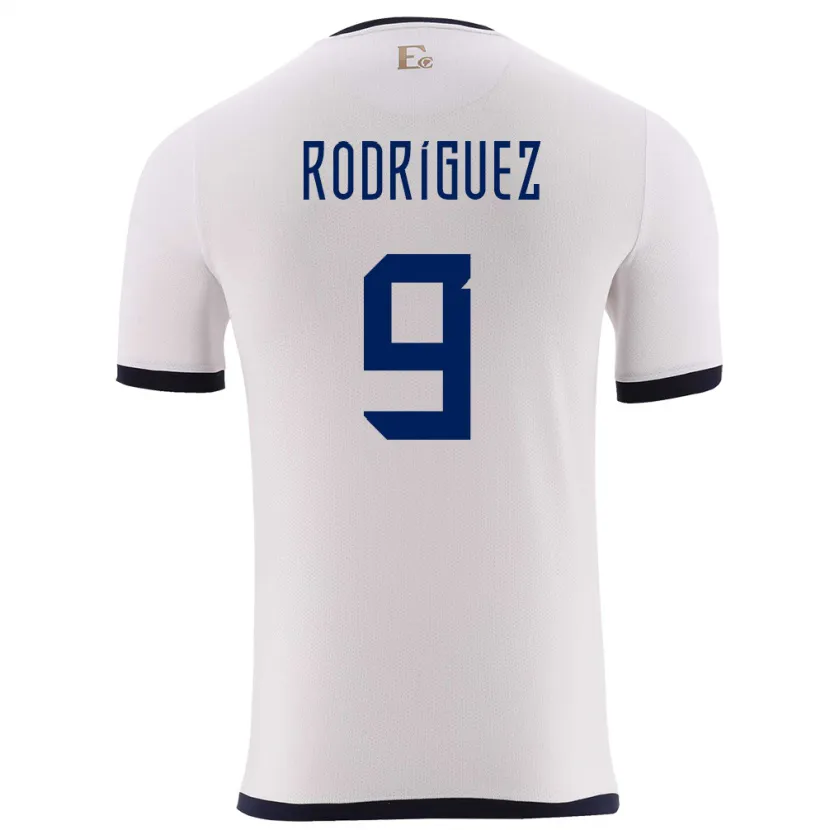 Danxen Heren Ecuador Ingrid Rodriguez #9 Wit Uitshirt Uittenue 24-26 T-Shirt