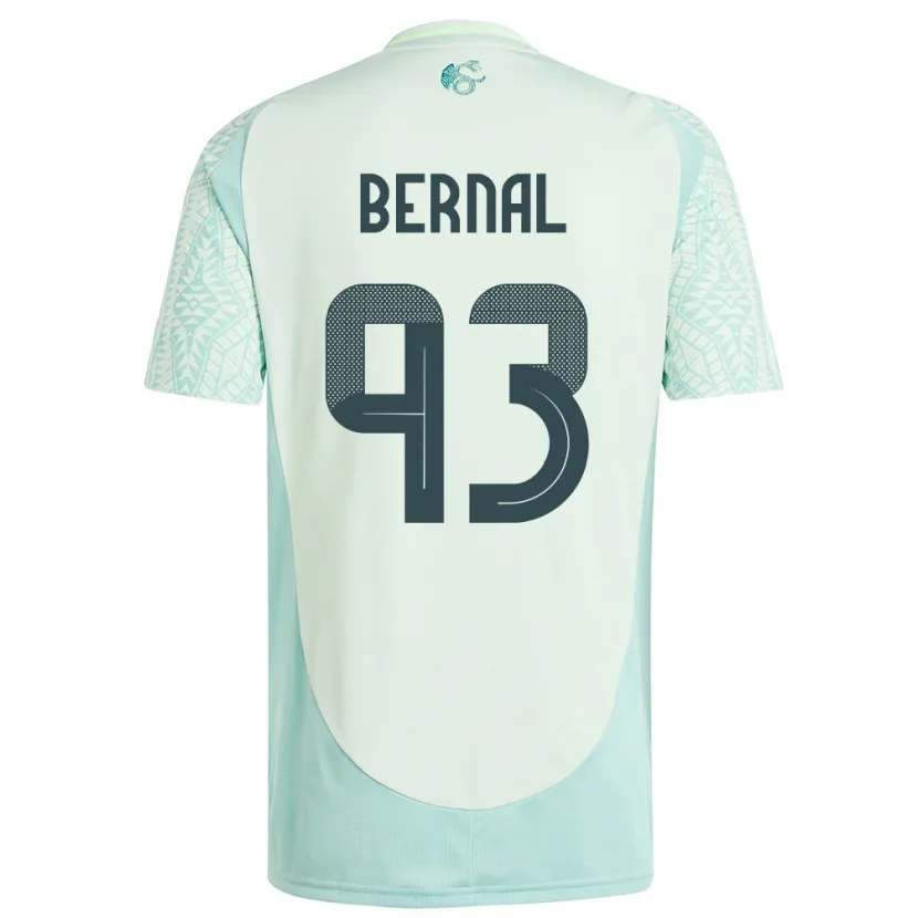 Danxen Heren Mexico Rebeca Bernal #93 Linnen Groen Uitshirt Uittenue 24-26 T-Shirt