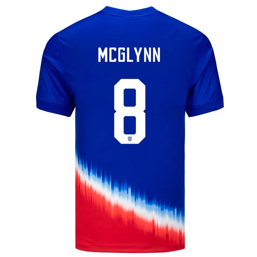 Danxen Heren Verenigde Staten Jack Mcglynn #8 Blauw Uitshirt Uittenue 24-26 T-Shirt