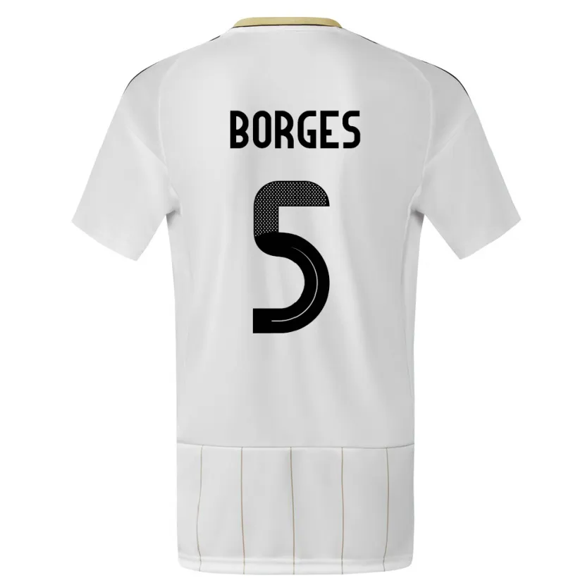 Danxen Heren Costa Rica Celso Borges #5 Wit Uitshirt Uittenue 24-26 T-Shirt