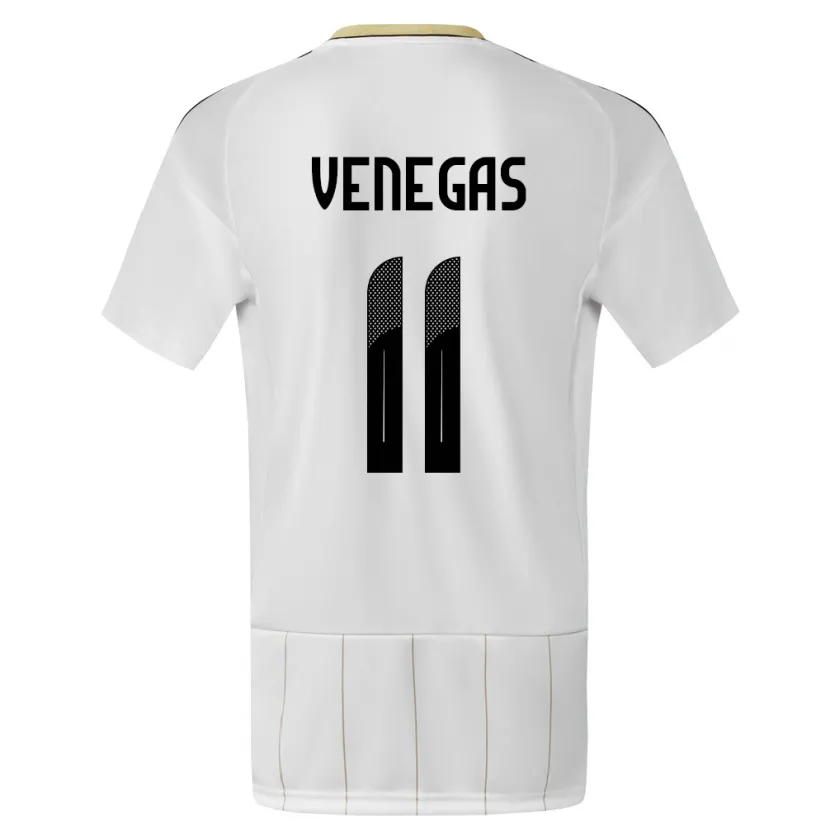 Danxen Heren Costa Rica Johan Venegas #11 Wit Uitshirt Uittenue 24-26 T-Shirt