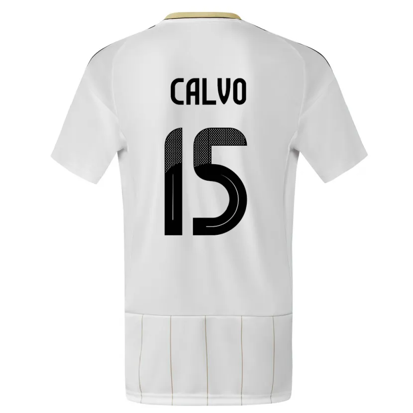 Danxen Heren Costa Rica Francisco Calvo #15 Wit Uitshirt Uittenue 24-26 T-Shirt