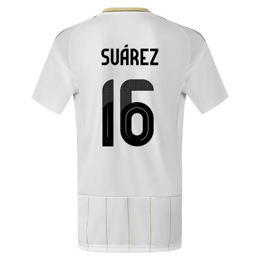 Danxen Heren Costa Rica Aaron Suarez #16 Wit Uitshirt Uittenue 24-26 T-Shirt