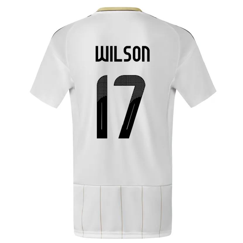 Danxen Heren Costa Rica Roan Wilson #17 Wit Uitshirt Uittenue 24-26 T-Shirt