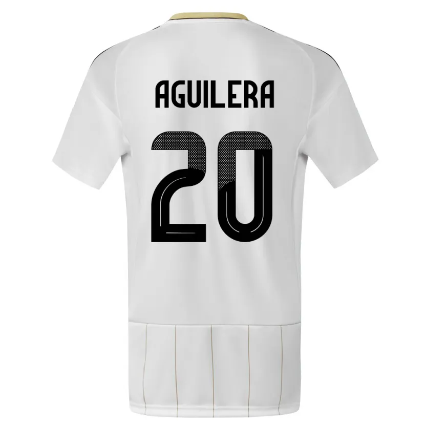 Danxen Heren Costa Rica Brandon Aguilera #20 Wit Uitshirt Uittenue 24-26 T-Shirt