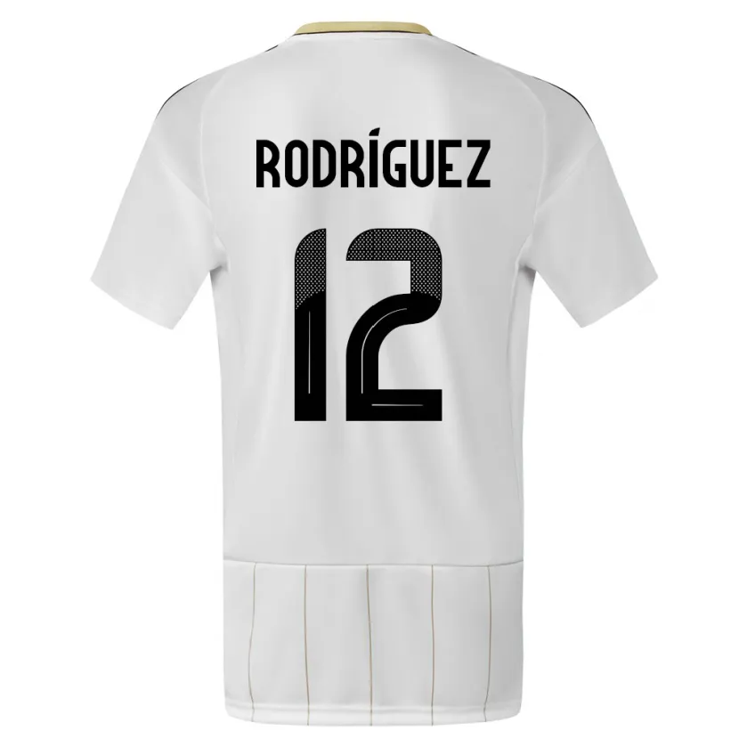 Danxen Heren Costa Rica Lixy Rodriguez #12 Wit Uitshirt Uittenue 24-26 T-Shirt