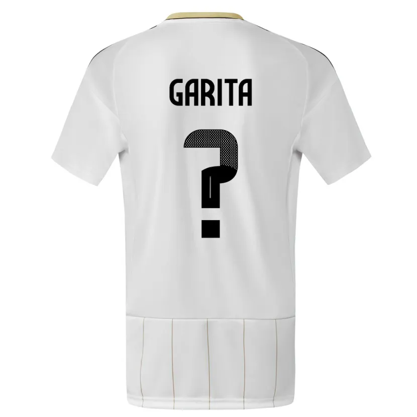 Danxen Heren Costa Rica Emmanuel Garita #0 Wit Uitshirt Uittenue 24-26 T-Shirt