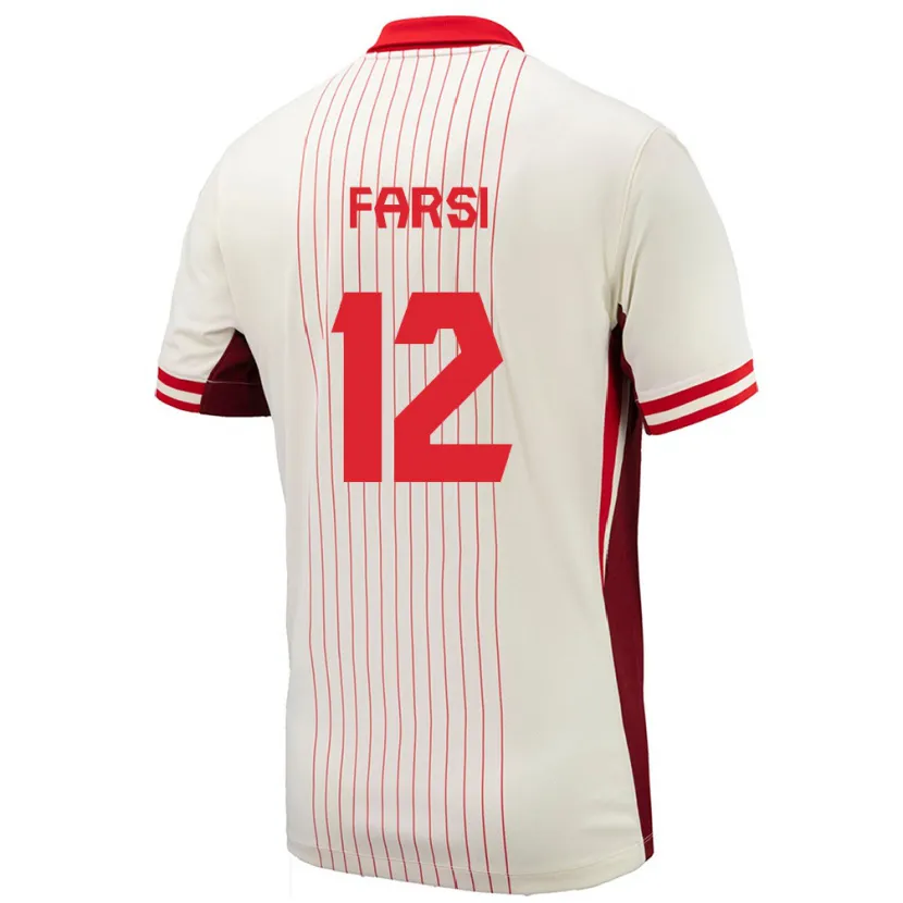 Danxen Heren Canada Mohamed Farsi #12 Wit Uitshirt Uittenue 24-26 T-Shirt